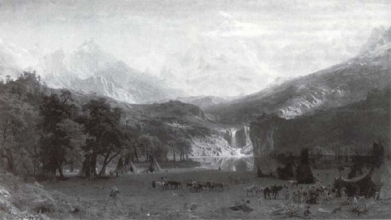 Albert Bierstadt Die Rocke Mountains oil painting image
